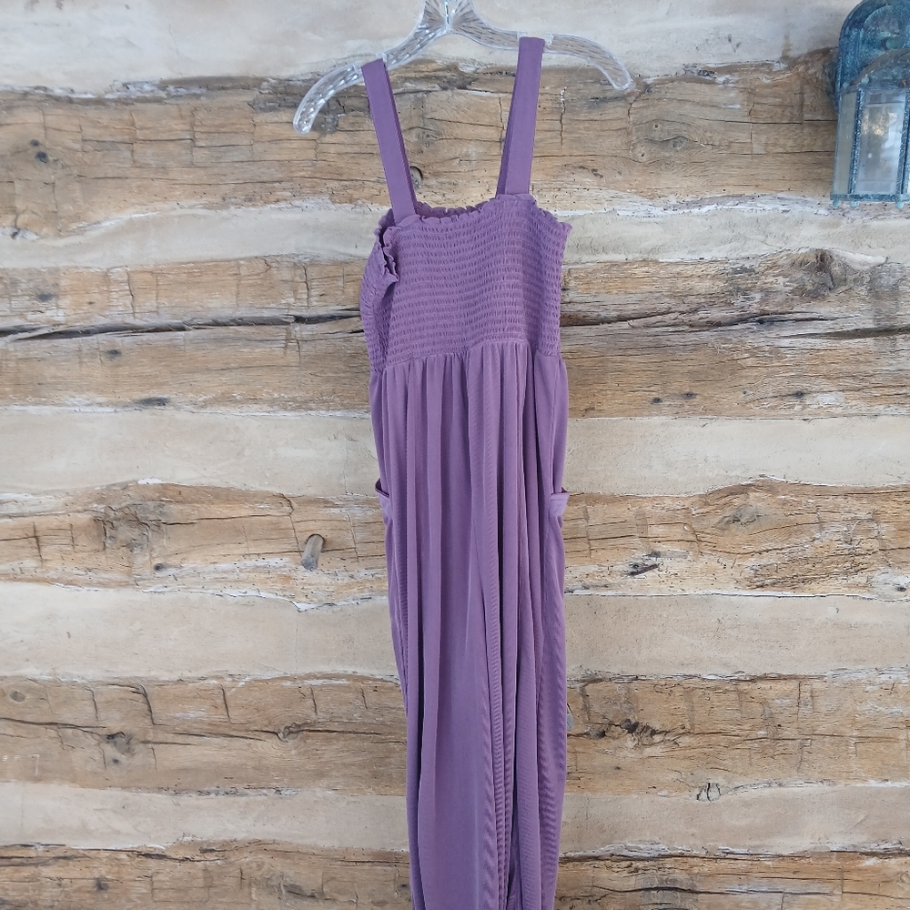 Saturday Sunday Anthropology Purple Wide Legged Jumpsuit Small - Picture 5 of 9
